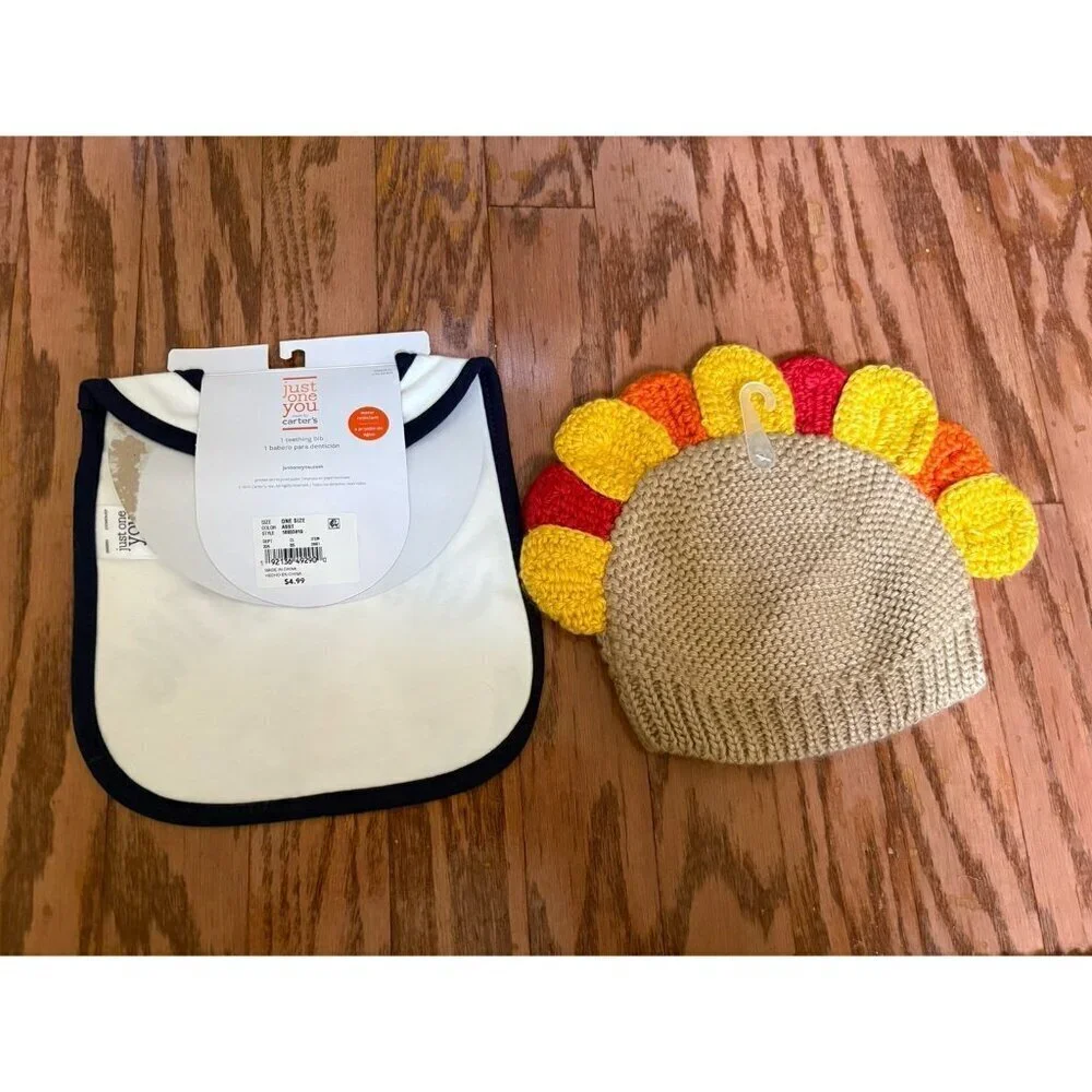 First Thanksgiving Hat & Bib NEW
